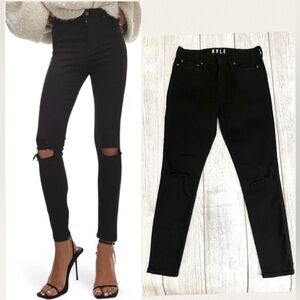 HALE Women’s High Rise Black Skinny Jeans Size 30